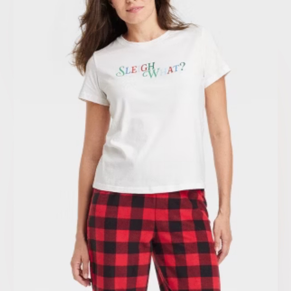 Wondershop at Target | Women's "Sleigh What?" Holiday Pajama T-Shirt L